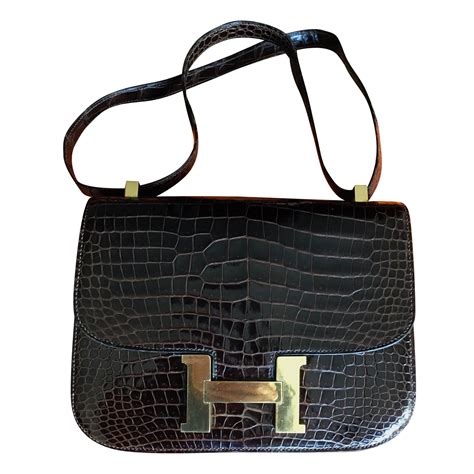 crocodile leather bag hermes